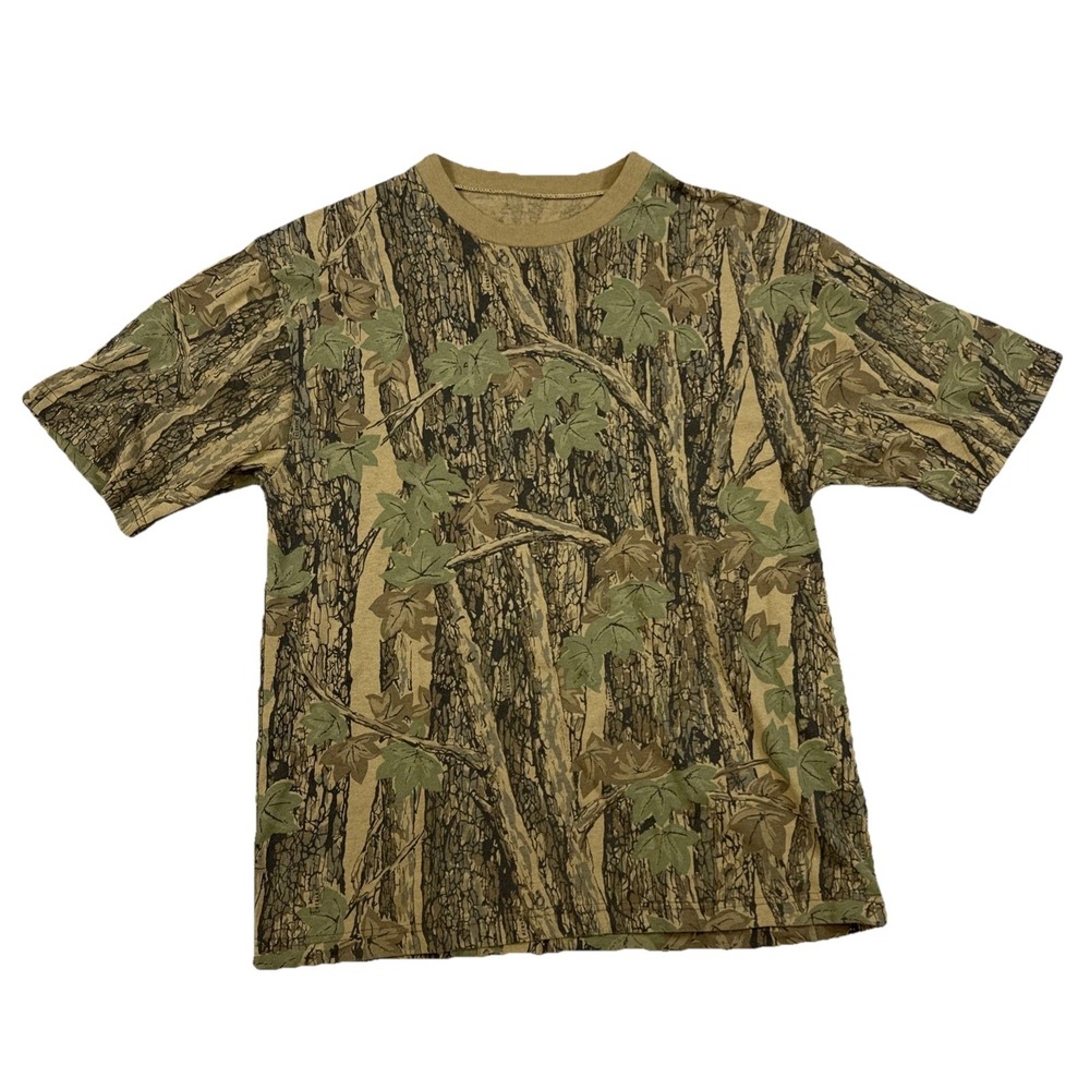 Vintage Trebark Camouflage Shirt Mens‎ M Brown Outdoors Hunting Street 90s Y2K
